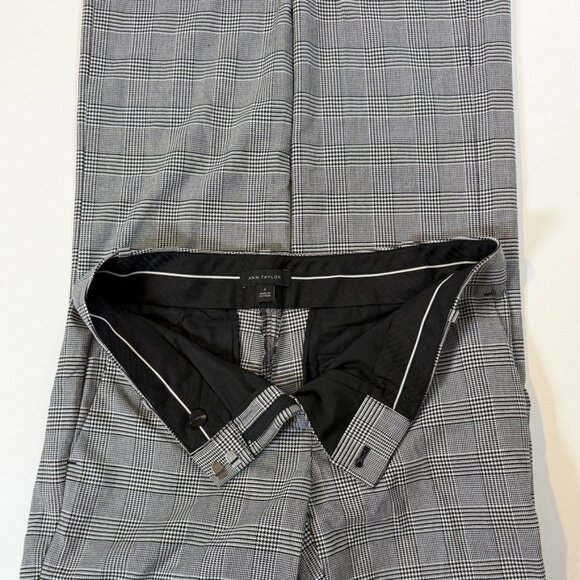 Ann Taylor Straight Leg Pant In Glen Plaid - Picture 6 of 8